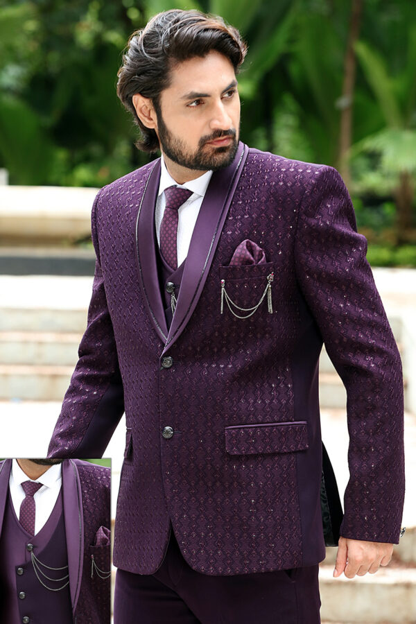 Men's Suit - purple